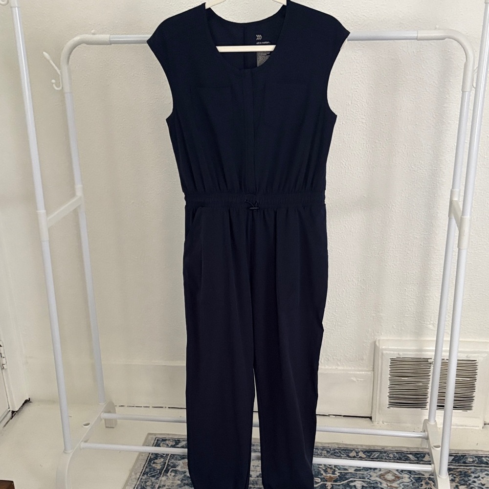 All in Motion Navy Jumpsuit